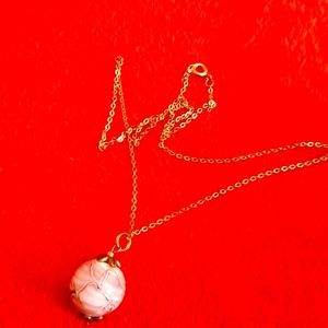 💕CUTE BOHO💕necklace with ceramic pendant